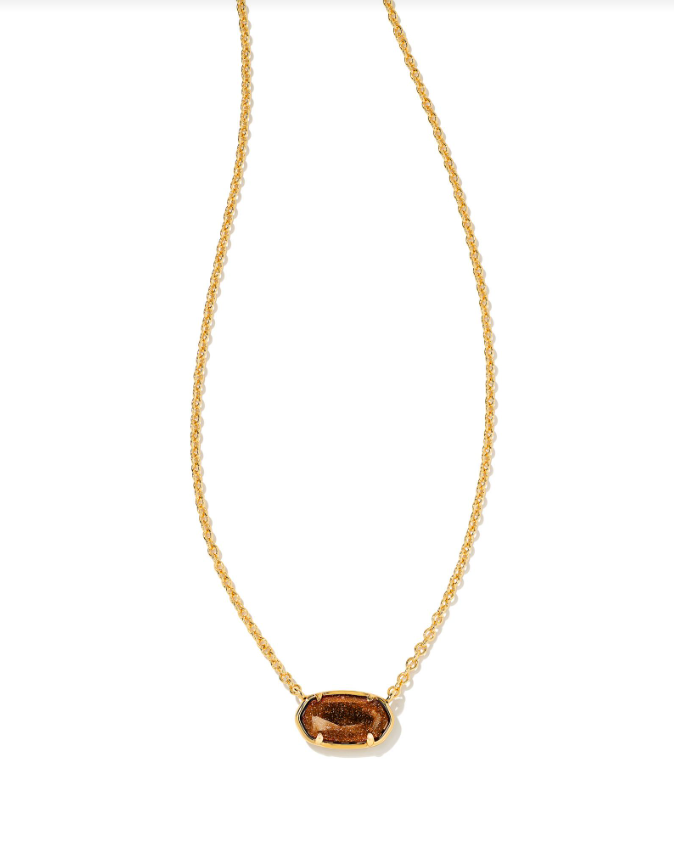 Kendra Scott - Elisa Gold Pendant Necklace In Iridescent Drusy –  YellowHouse Market & Boutique