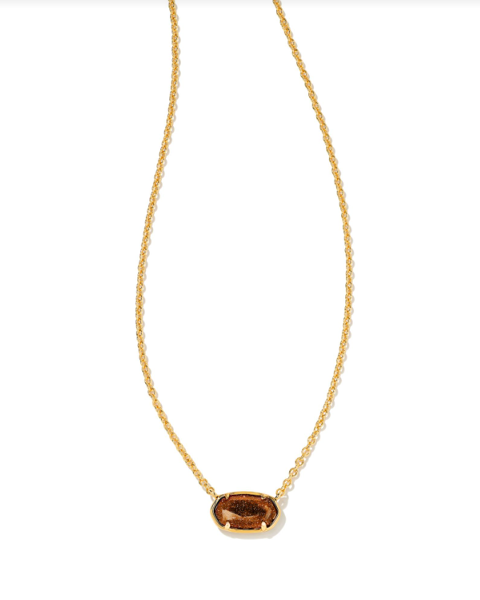 Baroque Vintage Gold Elisa Pendant Necklace in Marbled Amber Illusion | Kendra  Scott