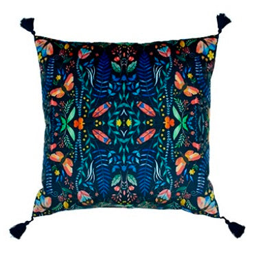 Riva Paoletti Kaleidoscopic Blue 50cm x 50cm Filled Cushion