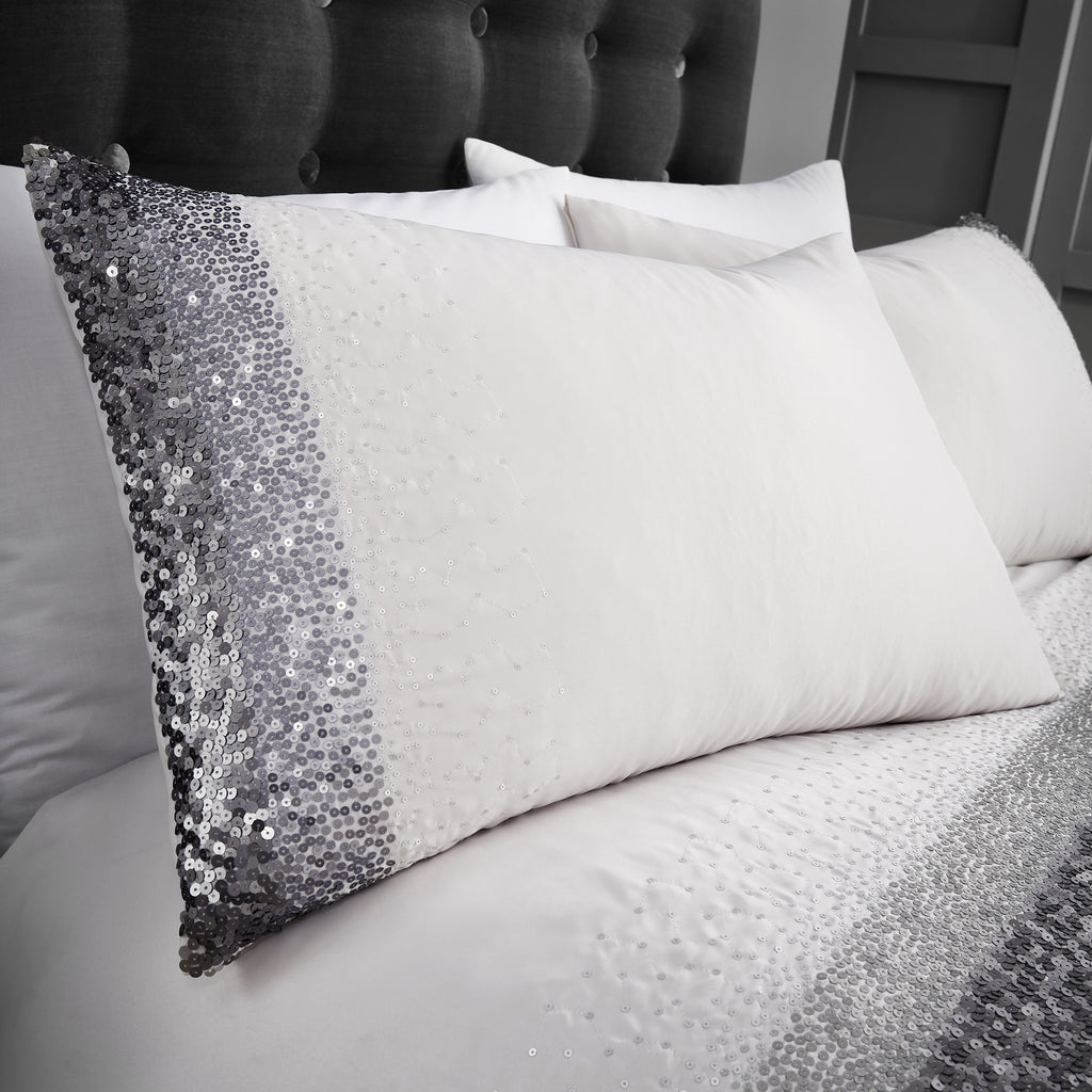 By Caprice Home Monroe Silver Duvet Set Charmed Interiors