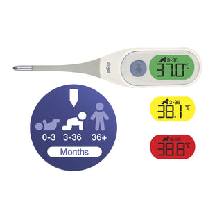 BRAUN Age Precision Digital Thermometer - PinkiBlue