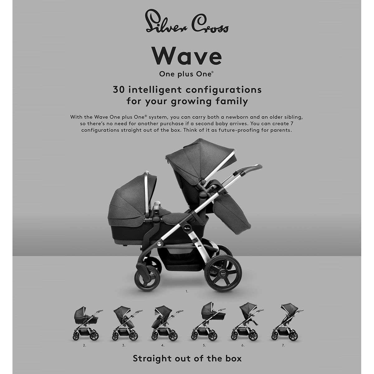 silver cross wave double stroller configurations