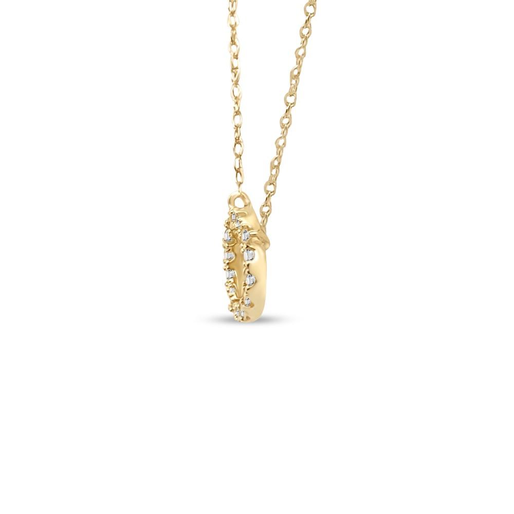 1/10 Carat Diamond Fashion Necklace in 10K Yellow Gold