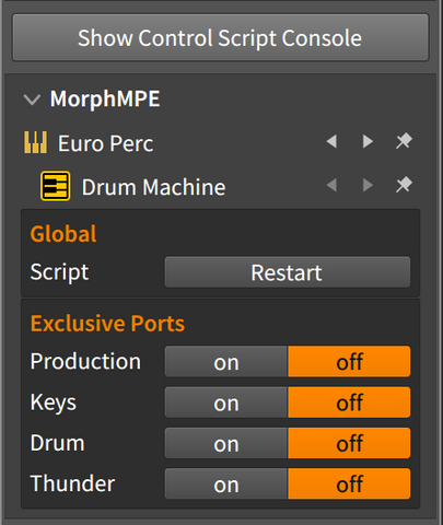 Enable exclusive ports in the Studio I/O panel.