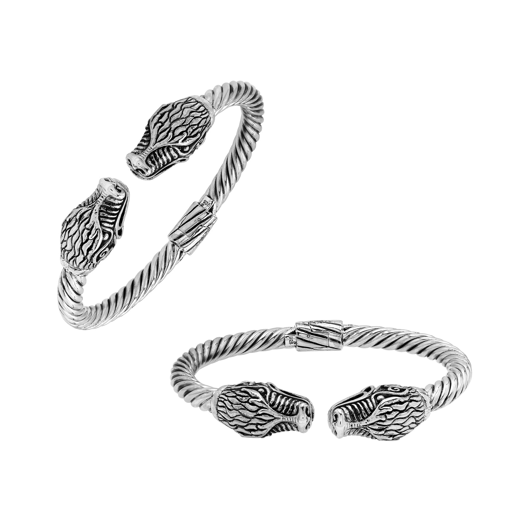 AB-1162-S Sterling Silver Bracelet With Plain Silver