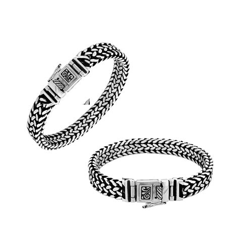 AB-1166-S-7.5" Sterling Silver Bracelet With Plain Silver