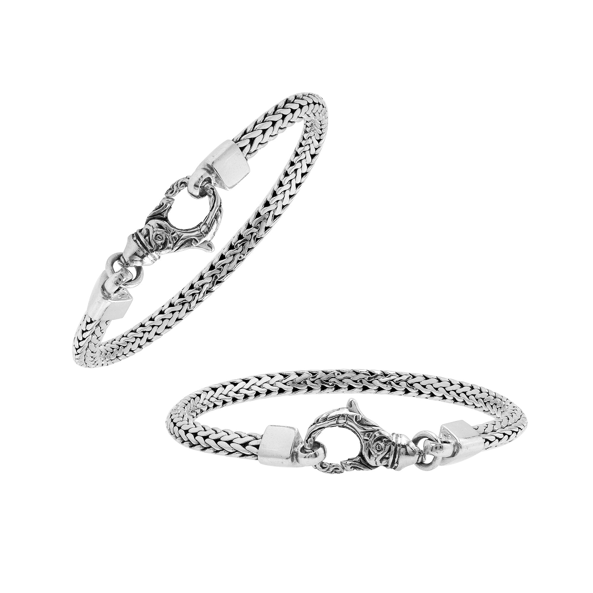 AB-6330-S-6MM-8" Sterling Silver Bracelet With Plain Silver