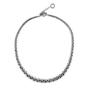 AN-6273-S-20" Sterling Silver Bali Hand Crafted Chain 8MM G