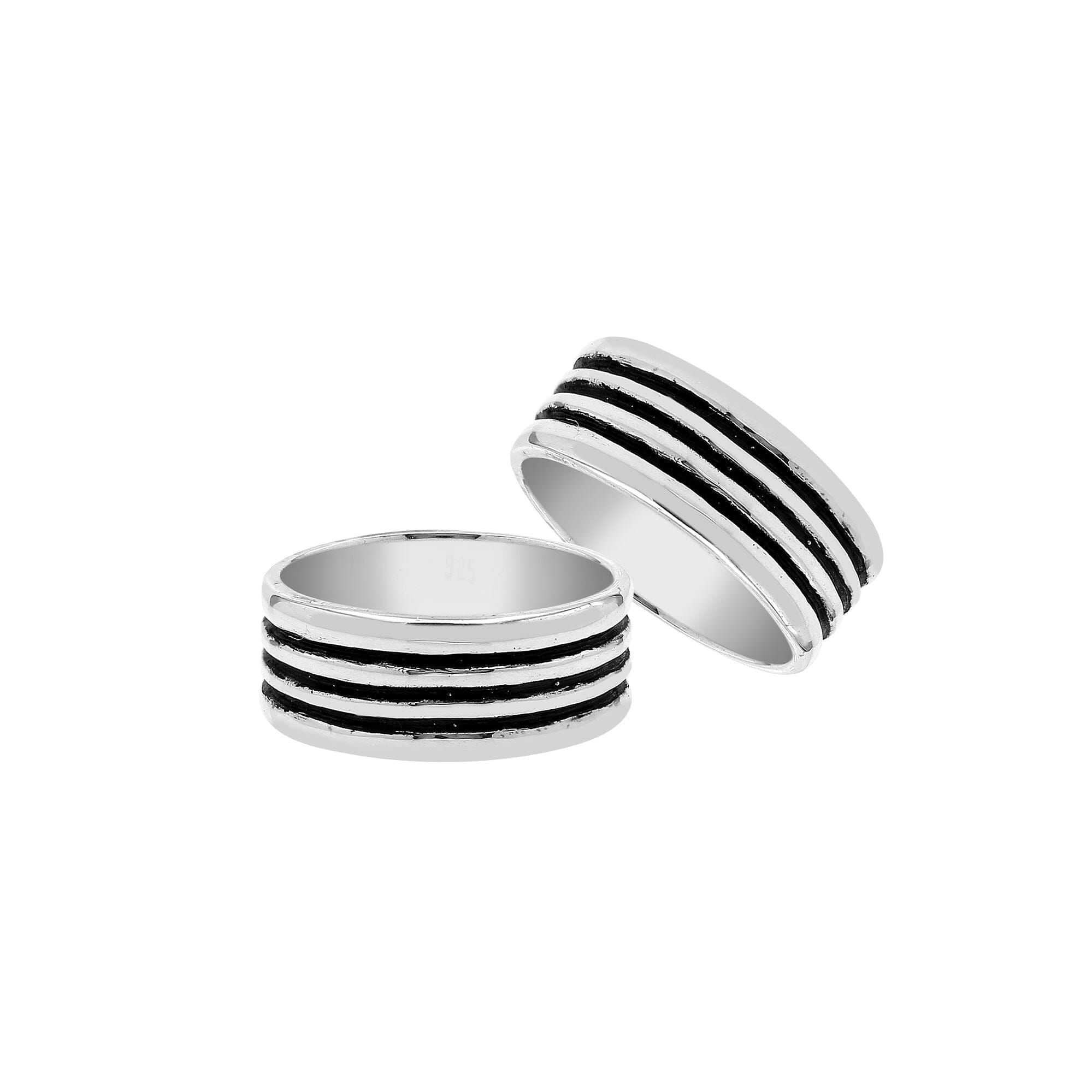 AR-1137-S-10 Sterling Silver Ring With Plain Silver