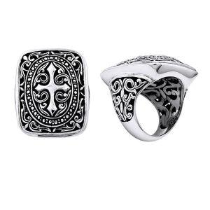 ARSF-6015-S-6 Silver Overlay Ring