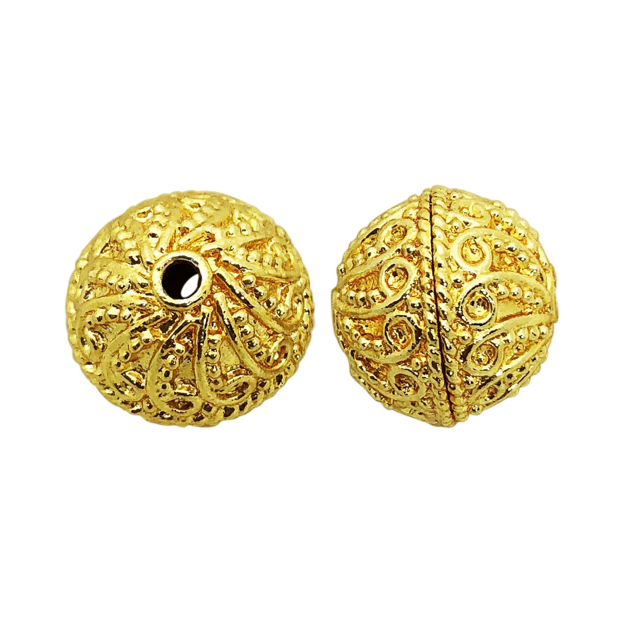 BG-261 18K Gold Overlay Bali Bead – Bali Designs Inc