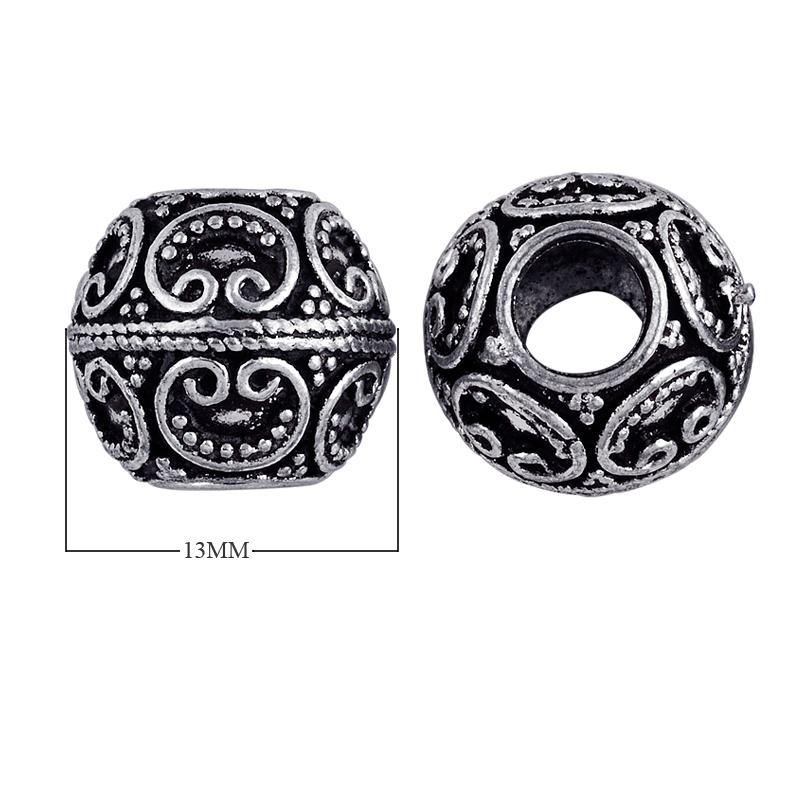 BSF-140 Silver Overlay Bali Bead – Bali Designs Inc