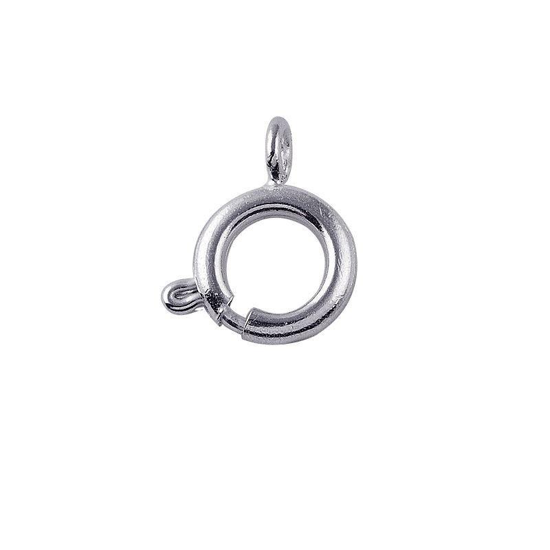 FSF-117-9MM Silver Overlay Delicate Spring Lock Clasp