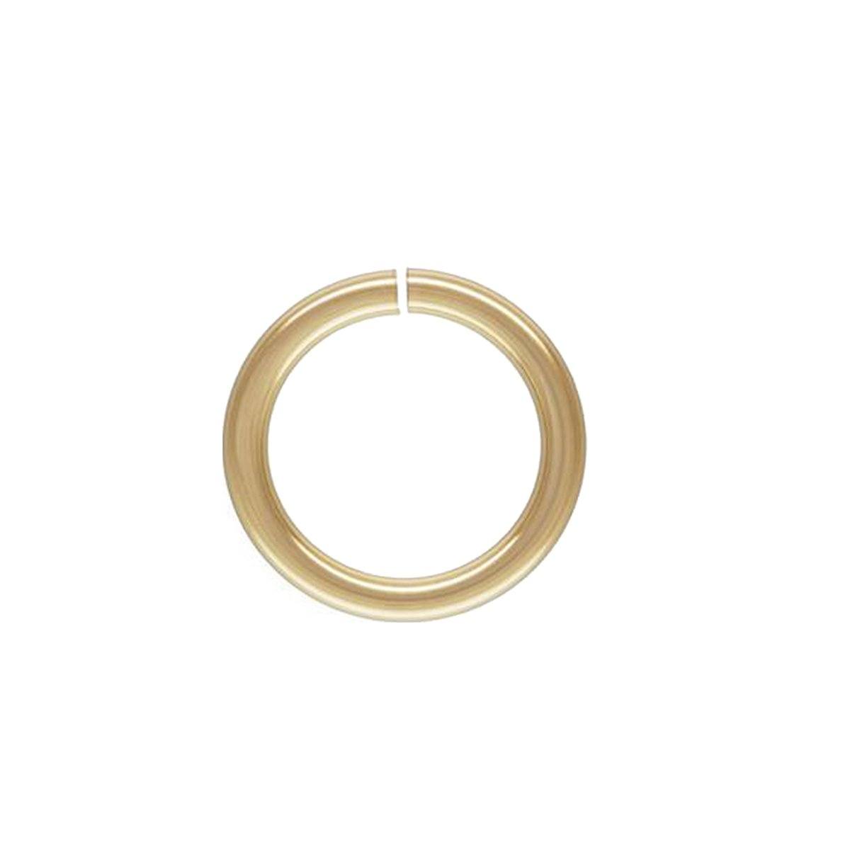 JOG-100-4MM 18K Gold Overlay Open Jump Ring