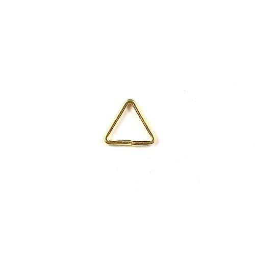 JOG-106-6MM 18K Gold Overlay Open Jump Ring Triangle Shape