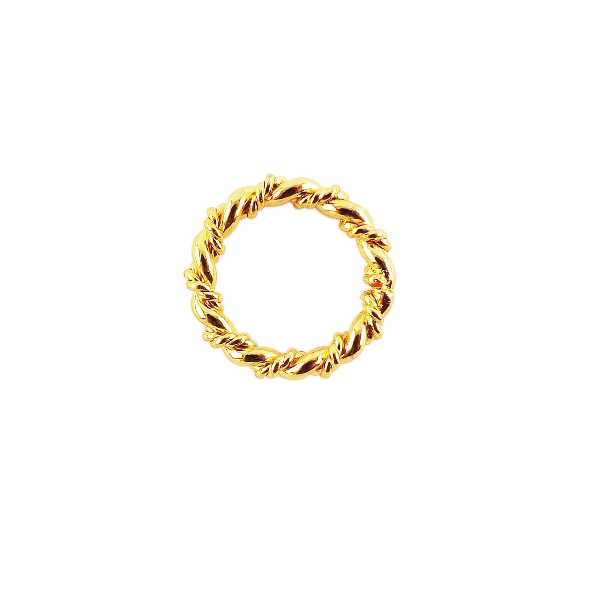 RG-104-17MM 18K Gold Overlay Ring Findings