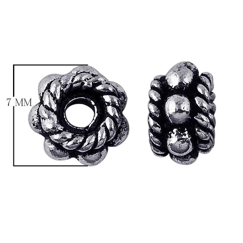 SSF-120-7MM Silver Overlay Spacers – Bali Designs Inc