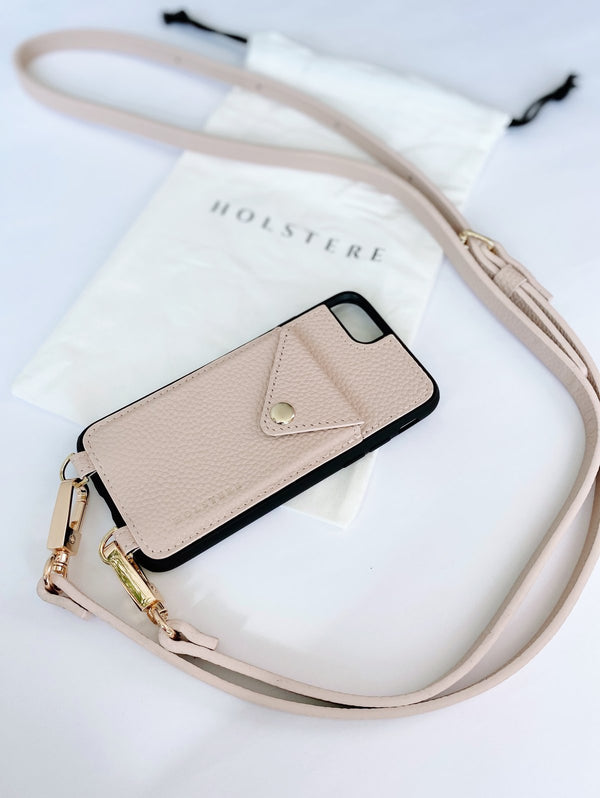 The Manhattan Black | Genuine Pebbled Leather iPhone Case Crossbody iPhone 12 Mini