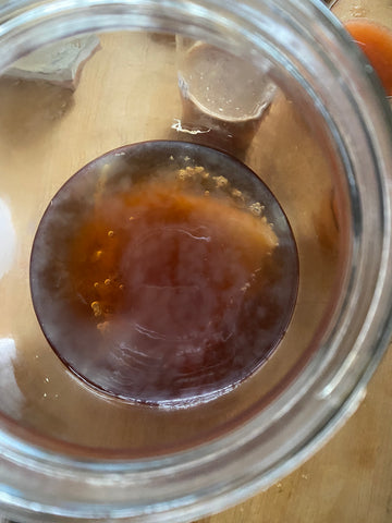 Scoby sits on top 