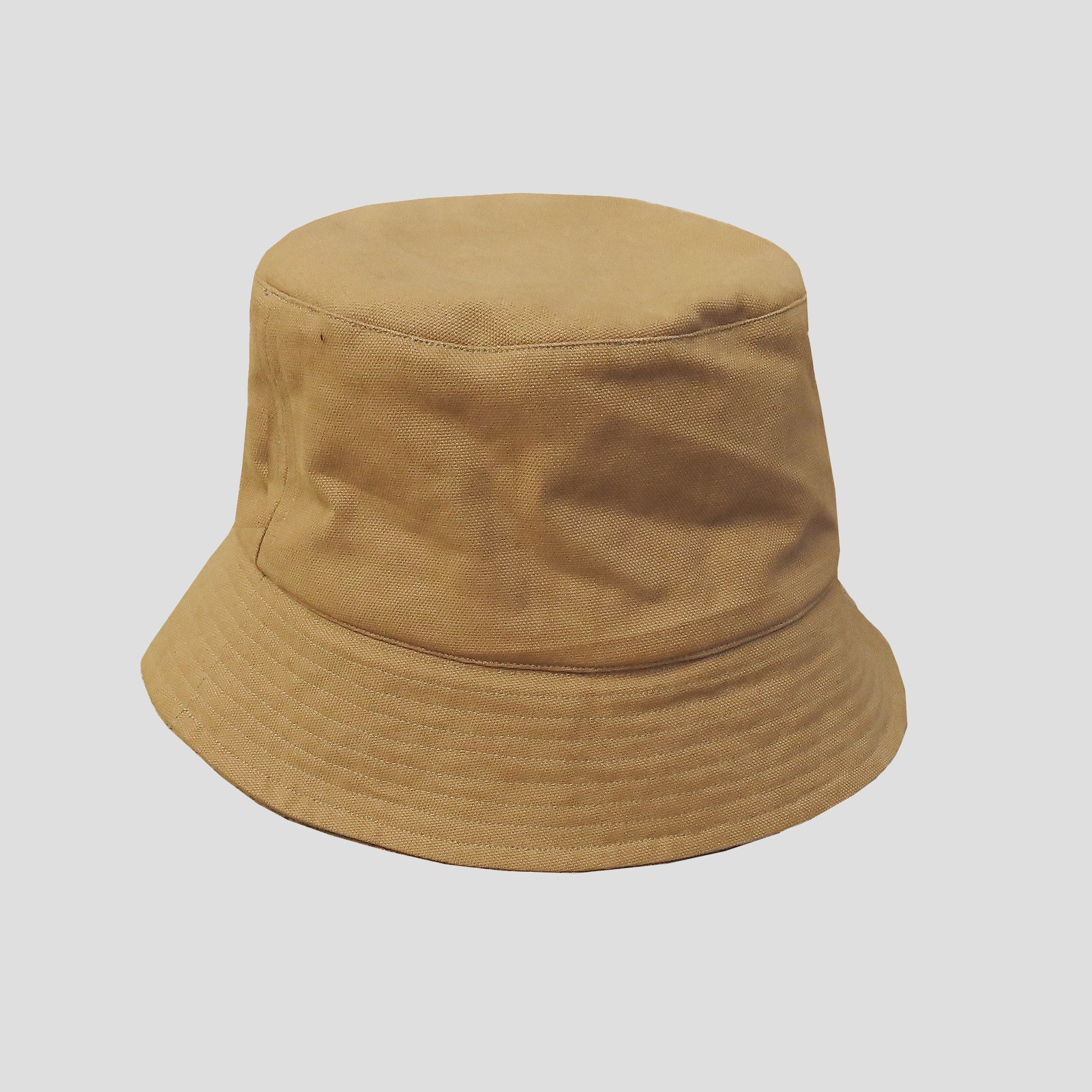 Bucket Hat cotton canvas tan and sage – PAJOTTEN