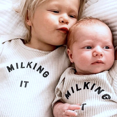 2.	‘Milking it’ Organic Oat Rib Bodysuit & Leggings