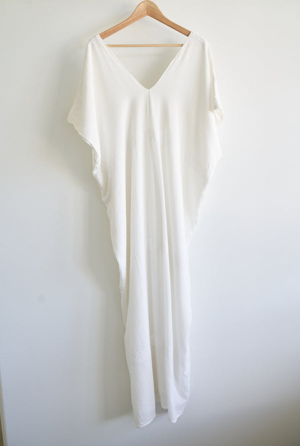 San Juan Colorado Tunic Dress Natural/White — Piece Collectors