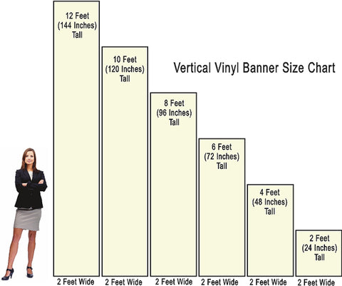 Vertical Vinyl Banner Size Chart