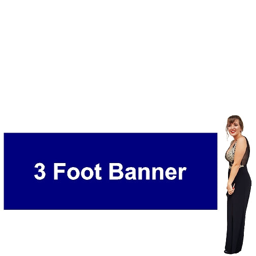 3 Foot Tall By Various Widths Custom Vinyl Banners Lets Go Banners