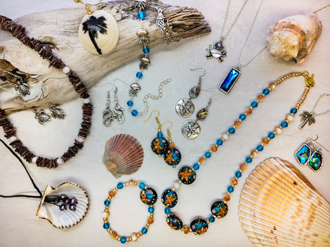 Forgotten Coast Collection jewelry collage 