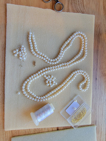 Long pearl necklace repair