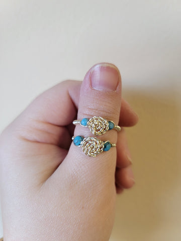 SIlver turquoise rings