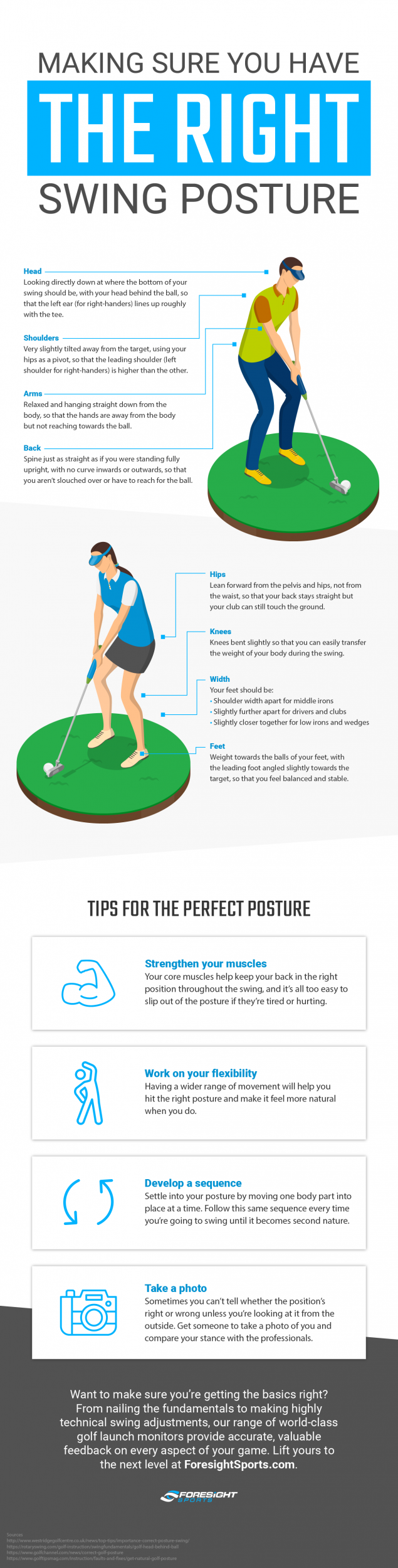 Making Sure You Have the Right Swing Posture (Infographic)
