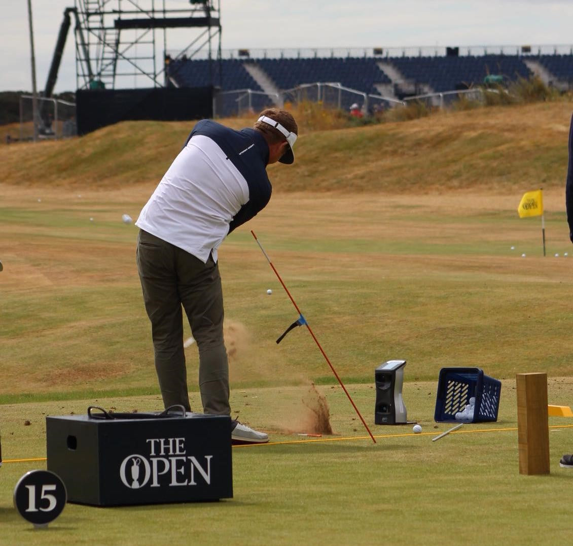 thomas curtis practicing at the open