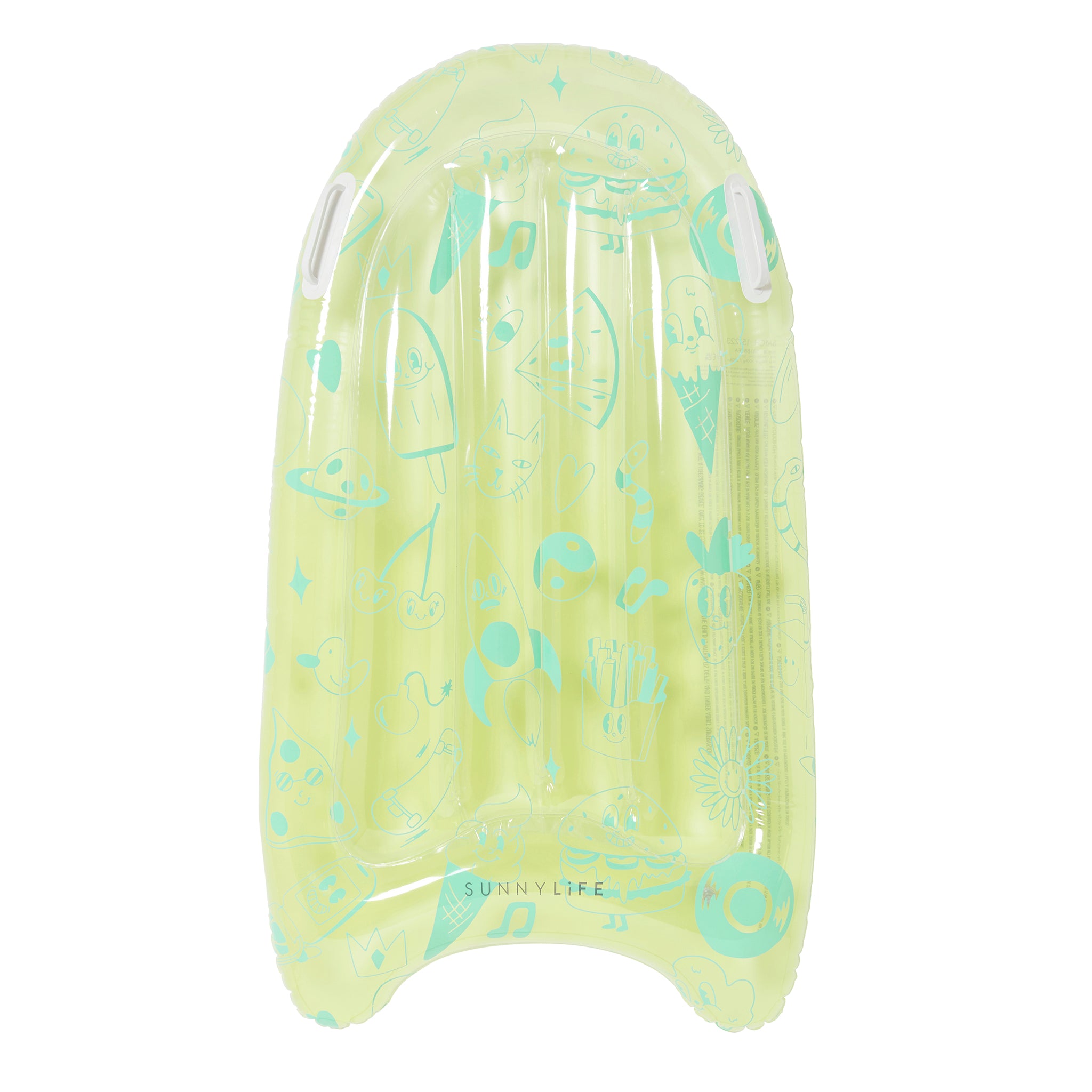 Inflatable Body Board | The Sea Kids Blue-Lime