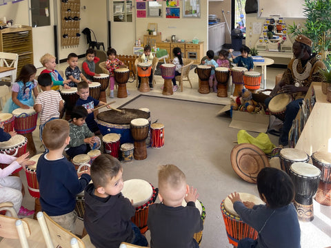 African drumming pre-school childcare workshop for Cultural Diversity week