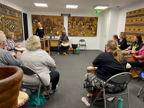 Djembe drumming classes with Mady Keita at Super Mande Percussion