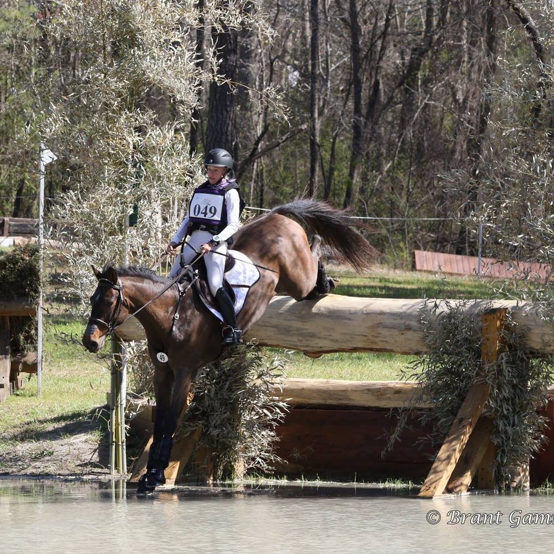 Emilie Mudd Eventing - jumping her horse