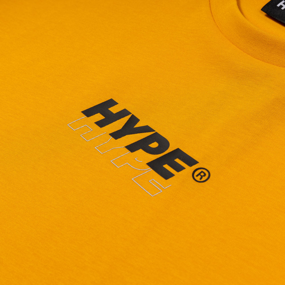 HYPE Signature Italic Major Tee | Orange