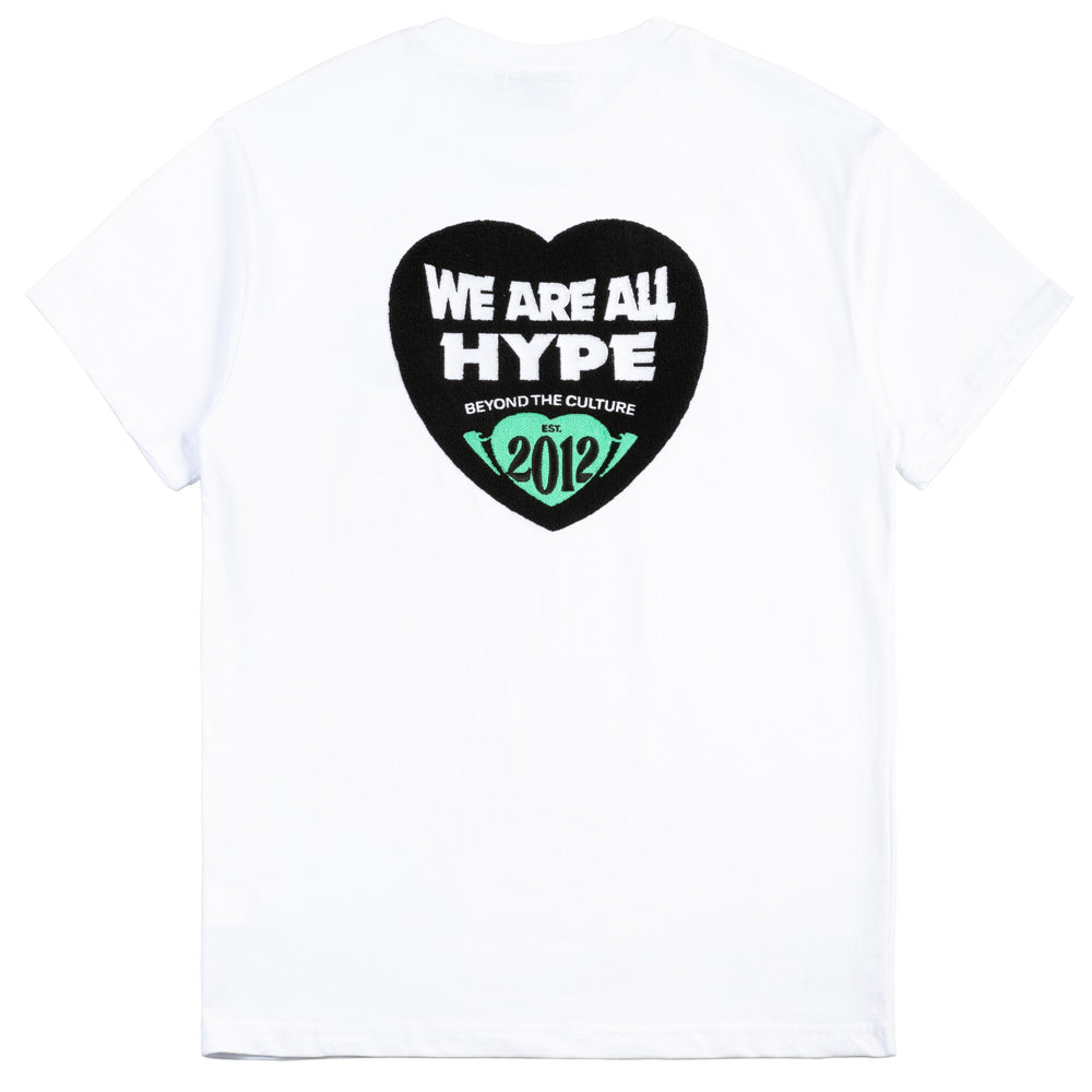 We Are All Hype Heart The Hype Tee | White