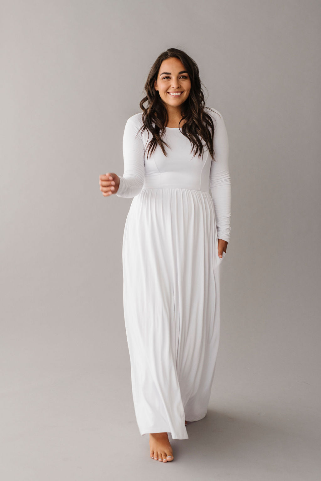 white lds temple dresses