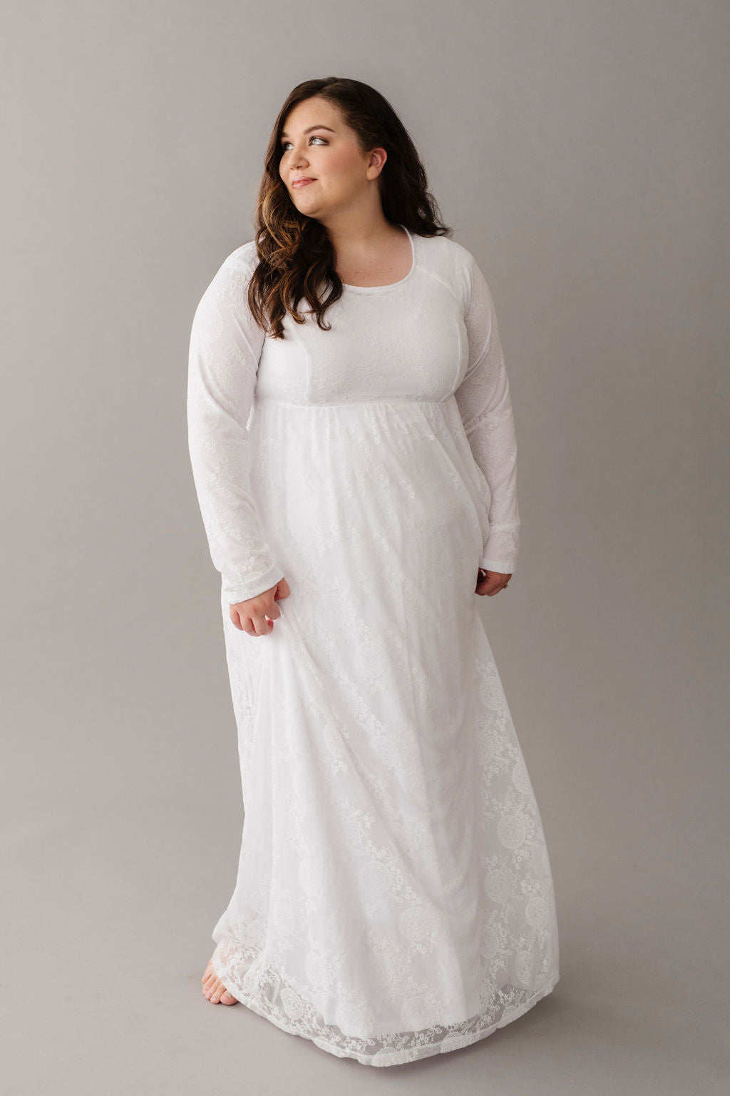 simply white temple dresses