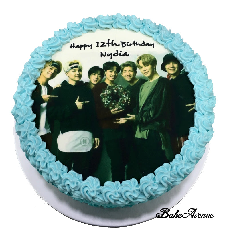 Kpop Bts Icing Image Ombre Cake Bakeavenue