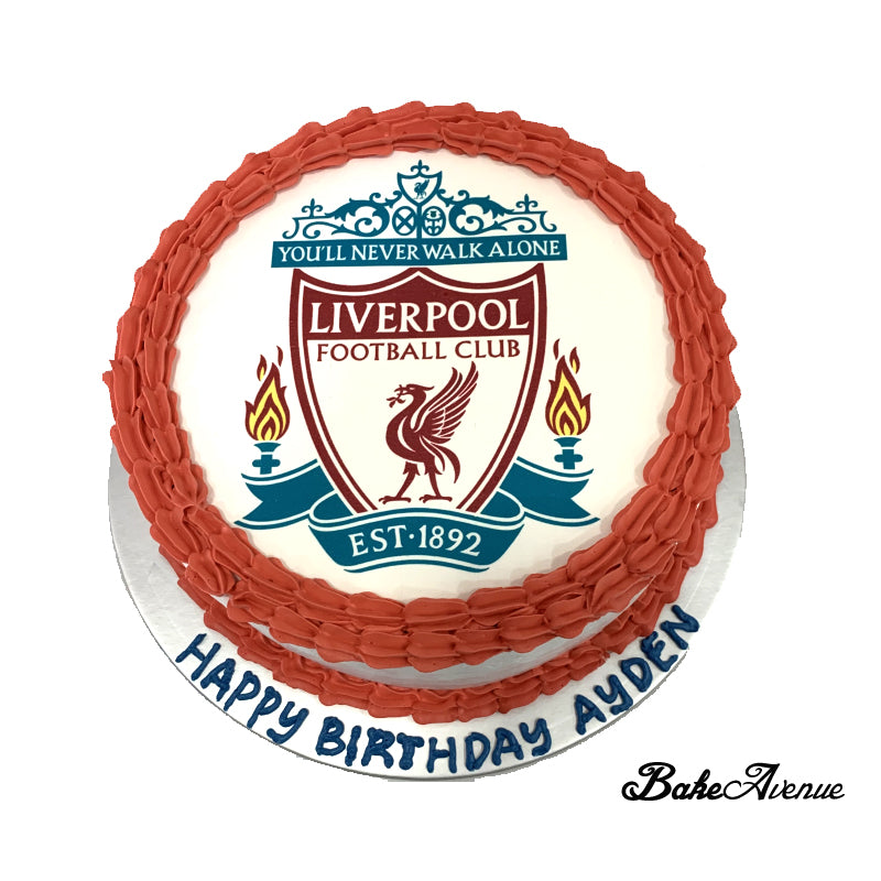 Sports Soccer Liverpool Icing Image Vanilla Chocolate Cake With Whi Bakeavenue - club kek roblox