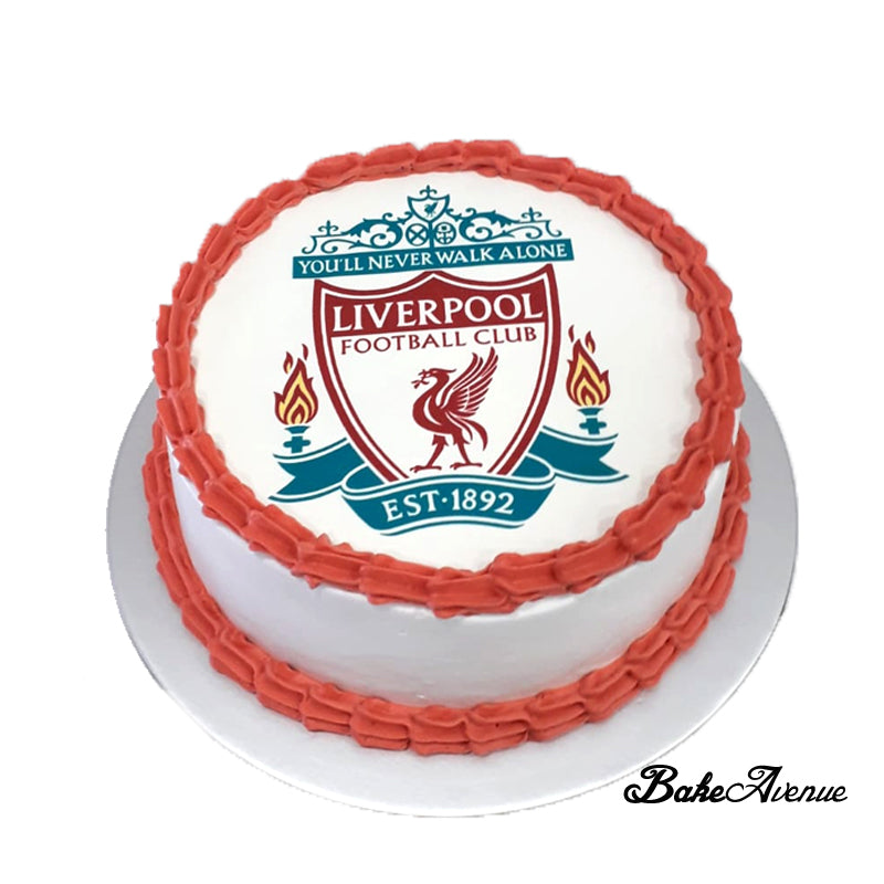Sports Soccer Liverpool Icing Image Vanilla Chocolate Cake With Whi Bakeavenue - club kek roblox