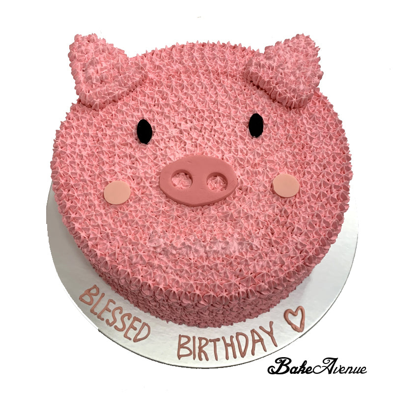 Piggy ~ Hee hee what a cute face! LOL | Cake, Piggy cake, Cake decorating