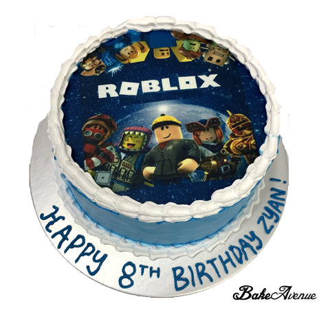 Customised Macarons Cupcakes Cakes Pushpops Cookies Tagged Theme Roblox Bakeavenue - roblox birthday cake in 2020 8th birthday cakes for boys roblox birthday cake roblox cake