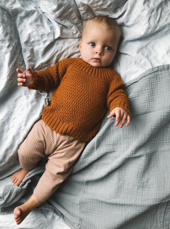 Alfreds trøje til baby og børn fra PetiteKnit, No 11 strikkekit
