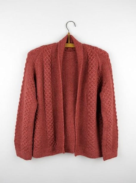 Coral cardigan fra Marianne Isager, strikkeopskrift