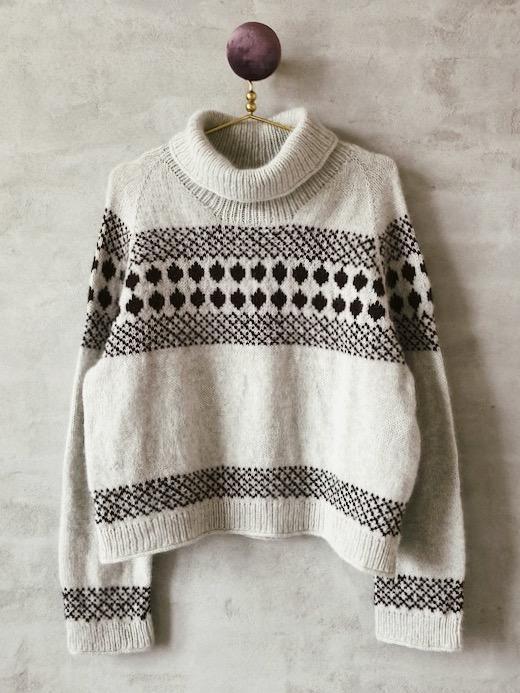 Billede af Gudrun Færøsk Sweater fra Ãnling, No 12 + silk mohair strikkekit