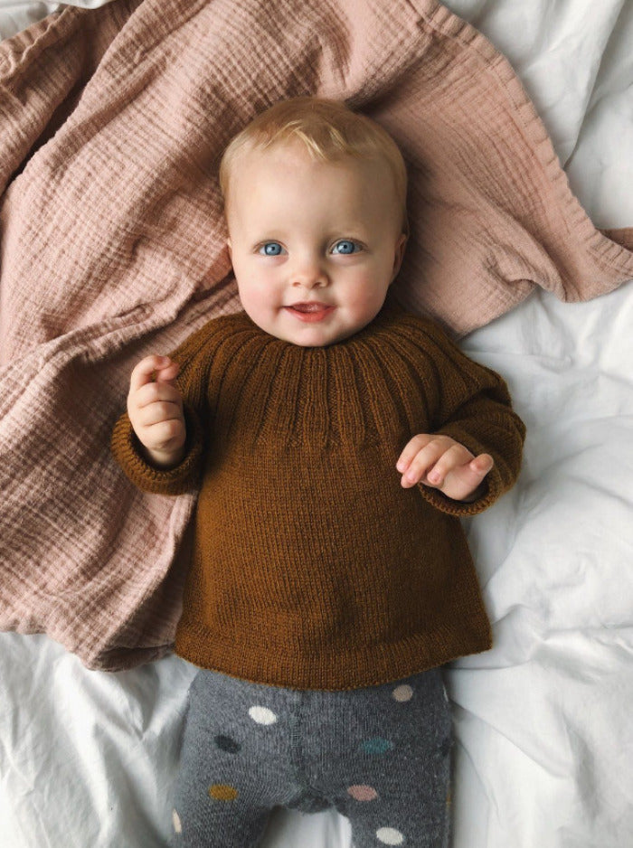Haralds trøje til baby og børn fra PetiteKnit, No 11 strikkekit